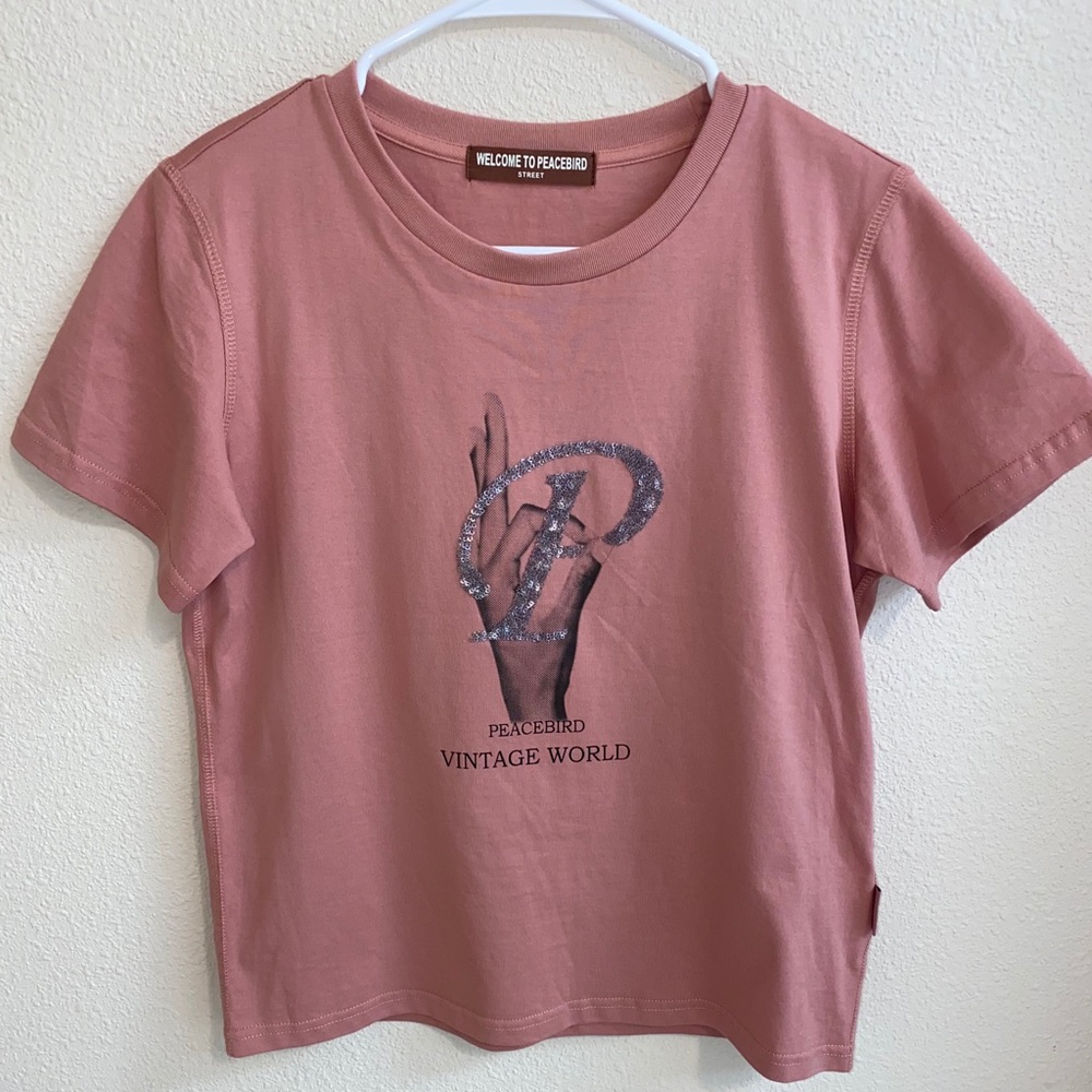 Girls sequin t-shirt size 12 Peacebird streetwear